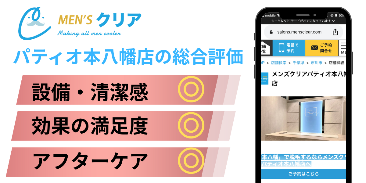 メンズクリアパティオ本八幡店
