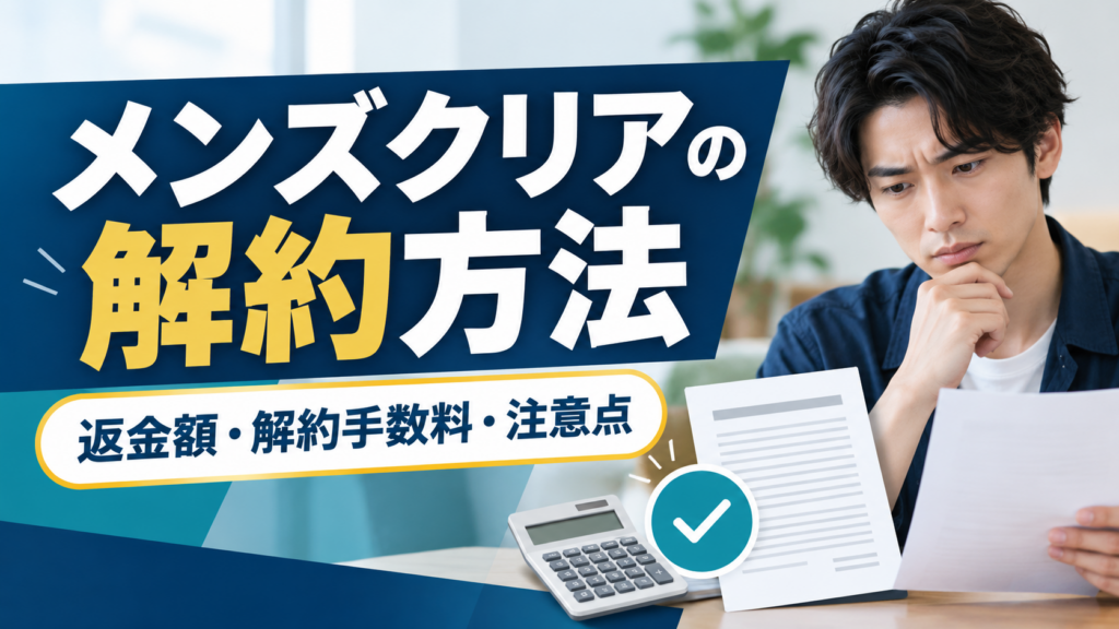 メンズクリア解約